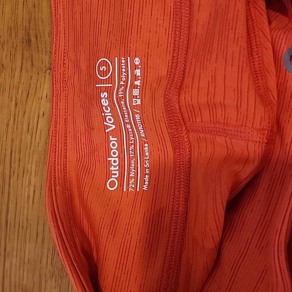 Outdoor Voices poppy move free 6' short orange brand new with tags - Picture 5 of 8